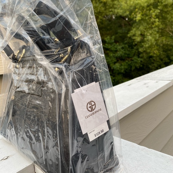 NWT  Ostrich-Embossed Dome Satchel - Picture 8 of 10